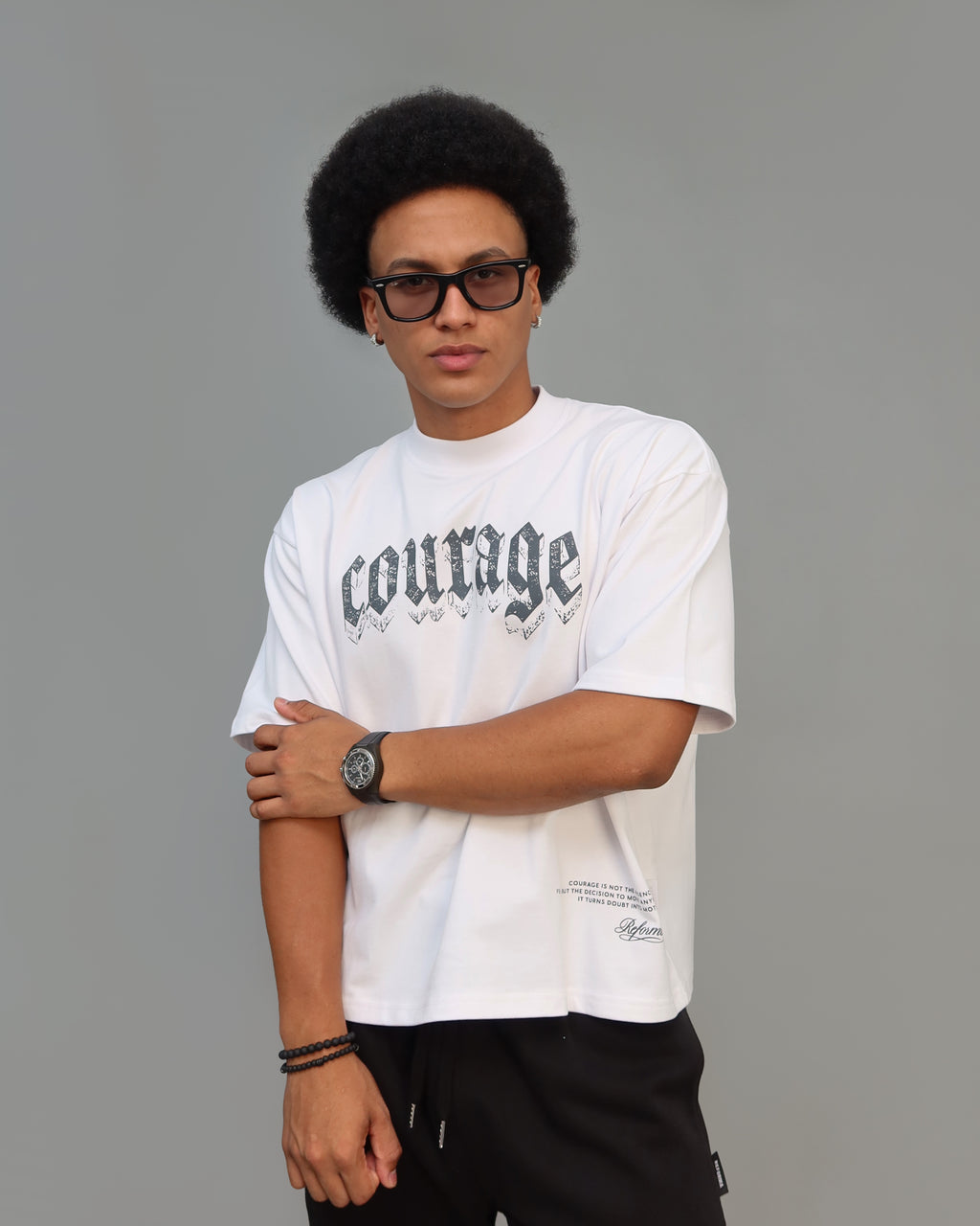 T-Shirt Fit Boxy Courage