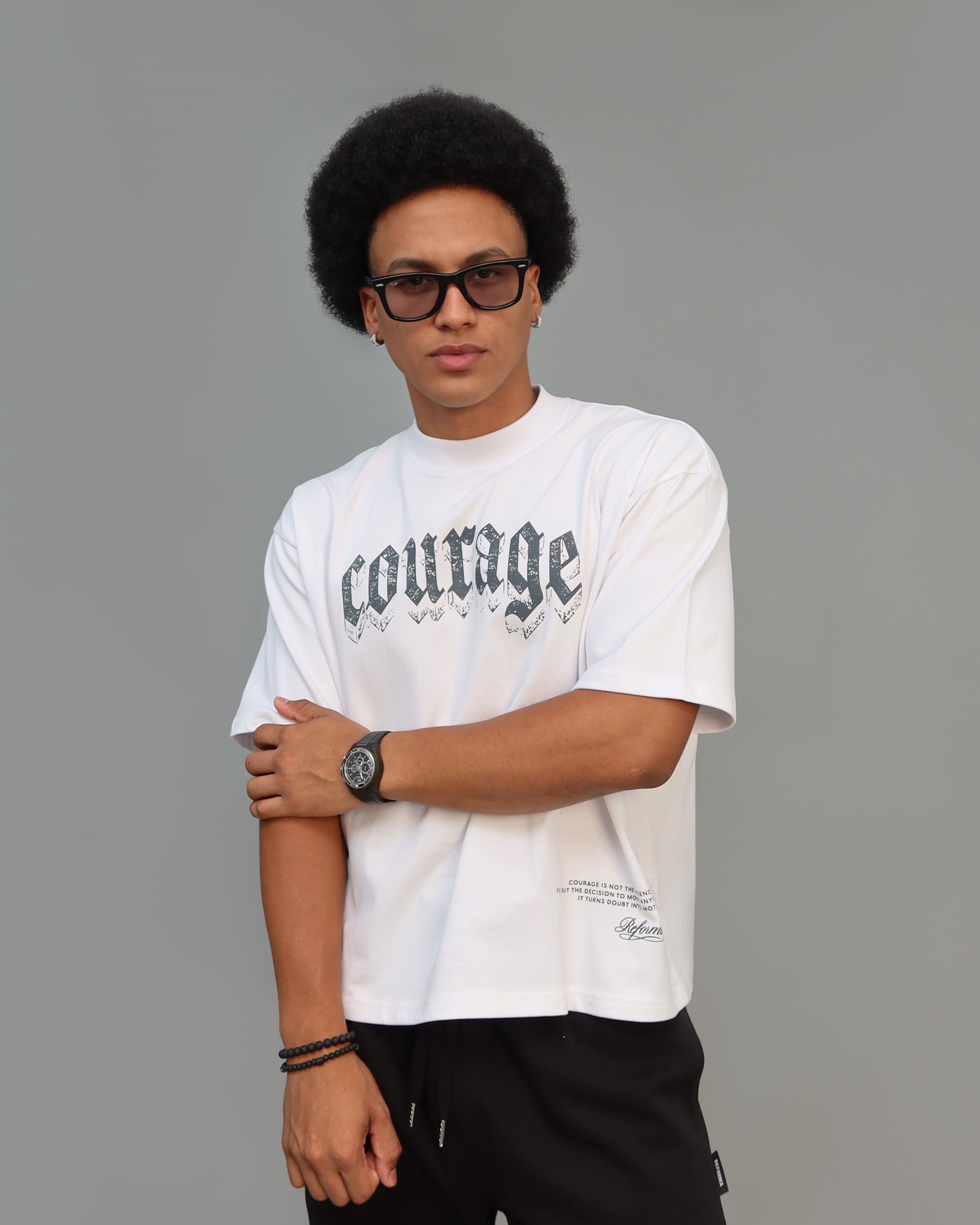 T-Shirt Fit Boxy Courage